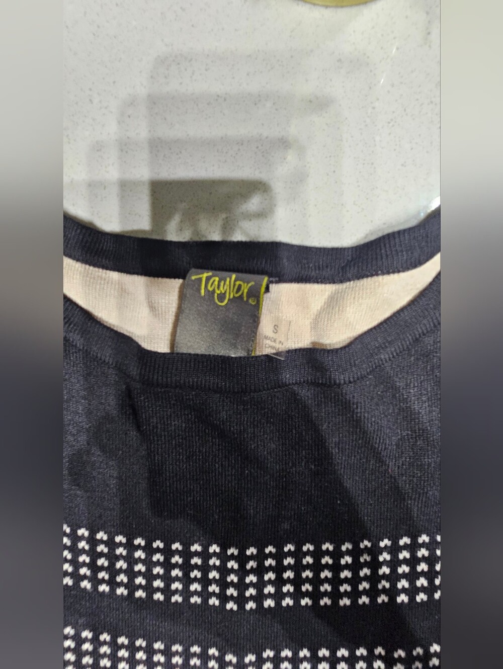TAYLOR Sublime Robe Midi Évasée / Coupe A-Line– Motif Géométrique Chic - Picture 5 of 9
